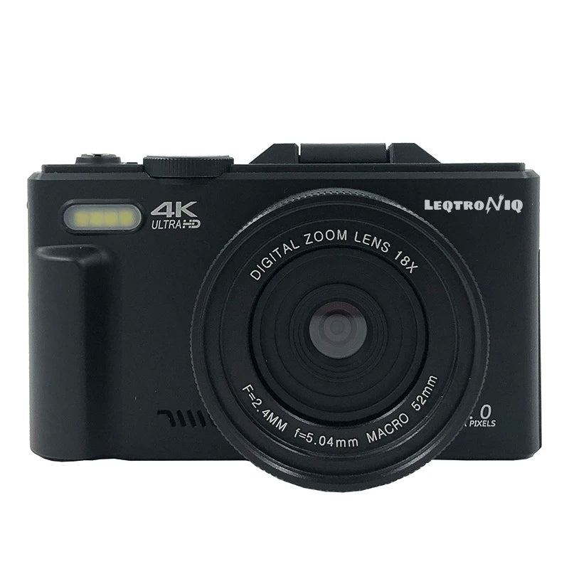 4K Digital Camera with 18X Digital Zoom & Flip Screen