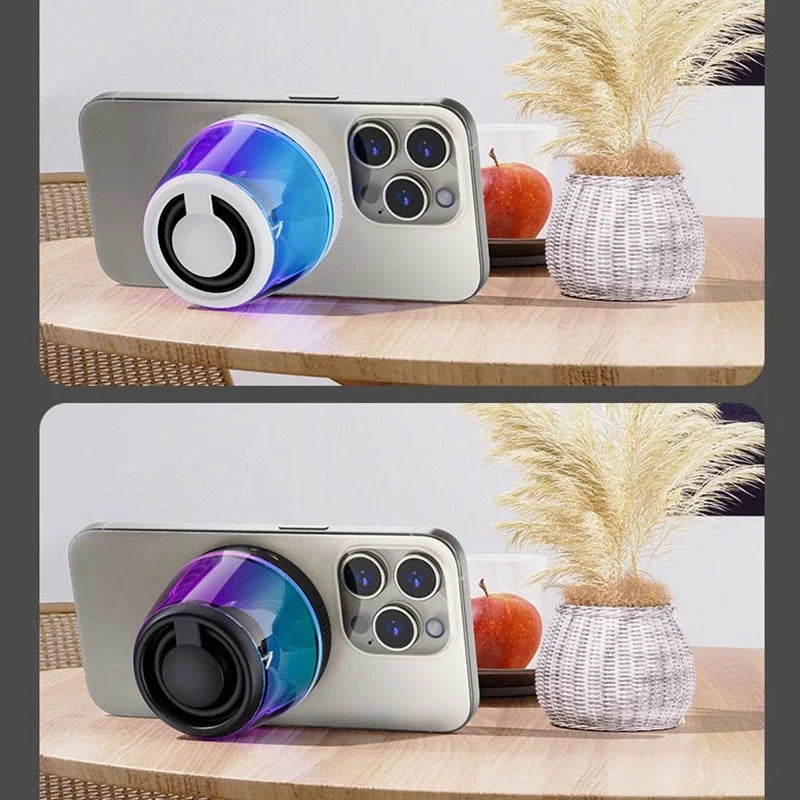 Mini LED Bluetooth Speaker with Magnet