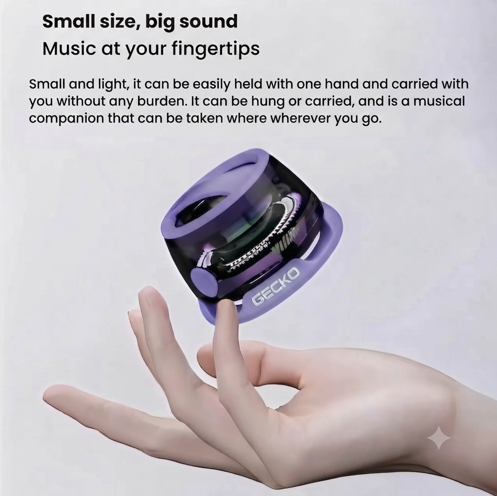Mini LED Bluetooth Speaker with Magnet