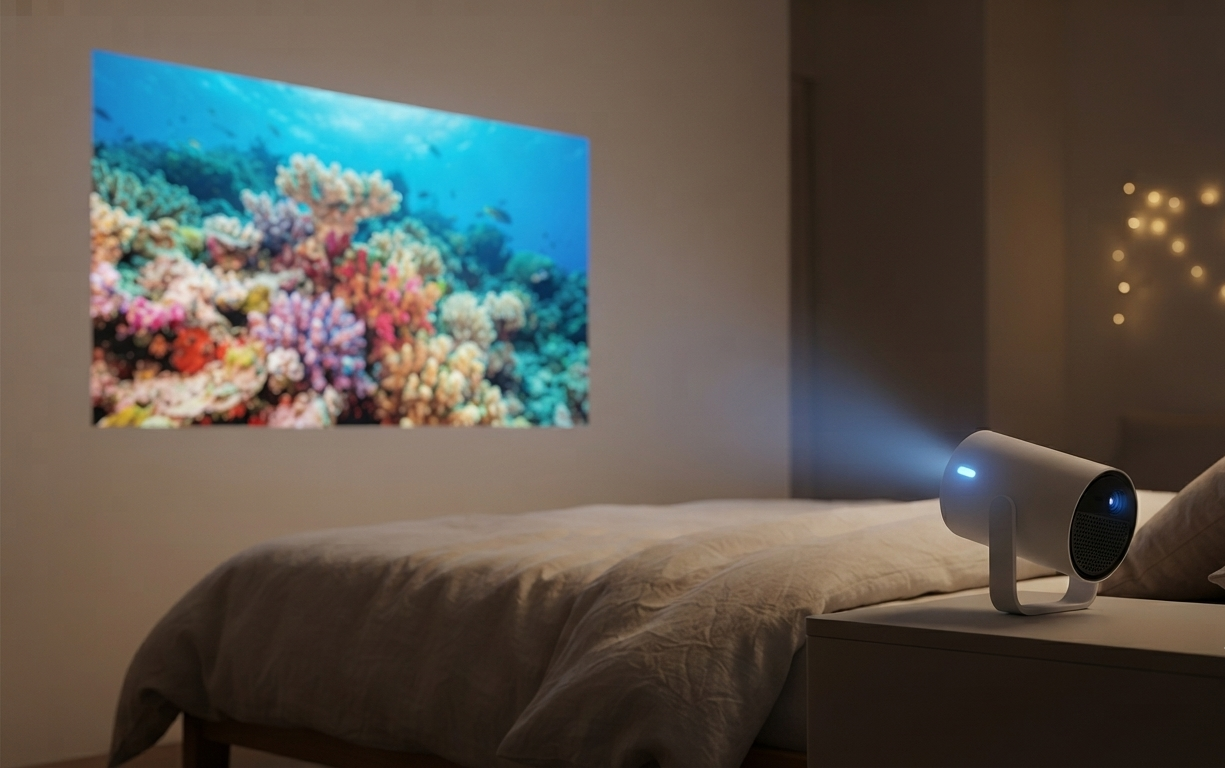 Smart Home Projector 1080P 4K Portable Mini Projector
