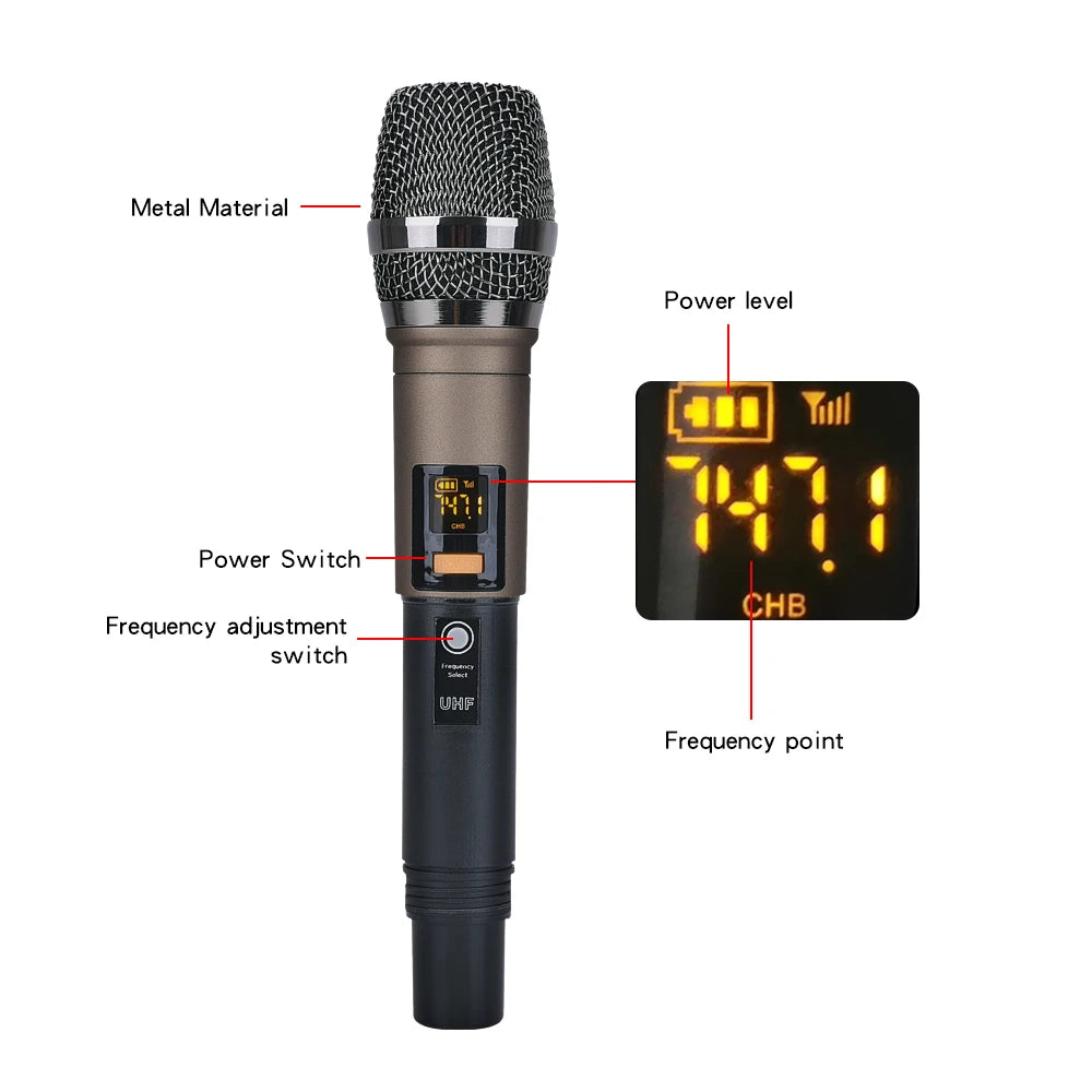 Professional Audio Mixing Console & Wireless Mic Set