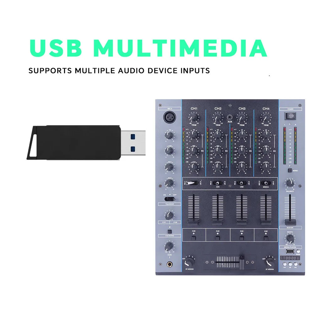 M4000 Mini DJ Controller & Sound Mixer