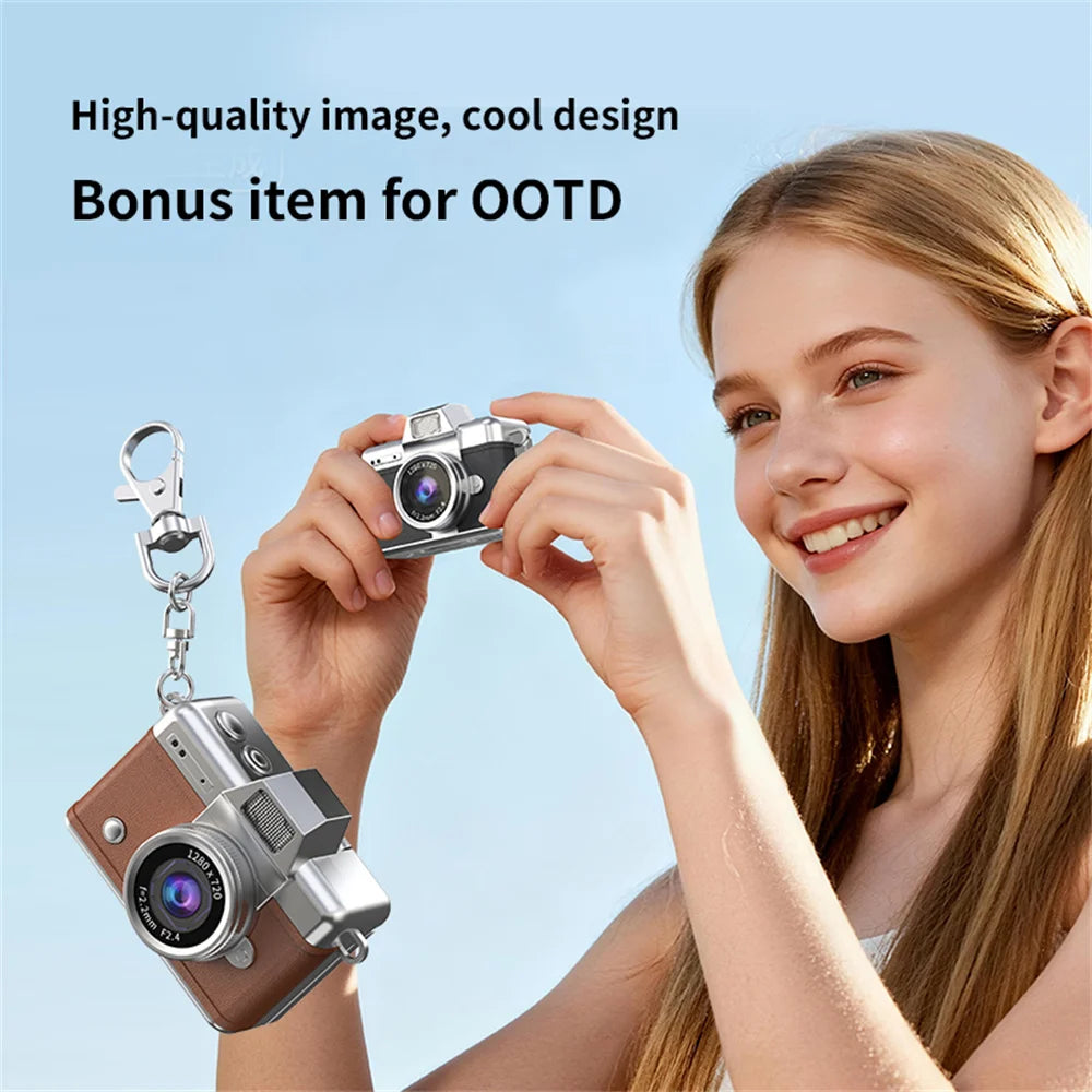 MicroSnap Mini Retro Digital Camera with 180° Flip Screen
