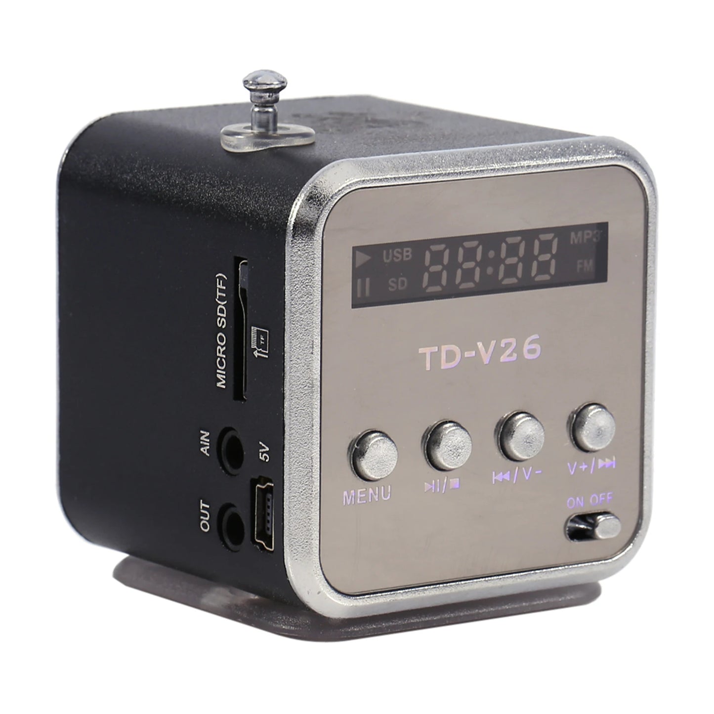 Mini Portable Speaker with FM Radio & TF Card Support
