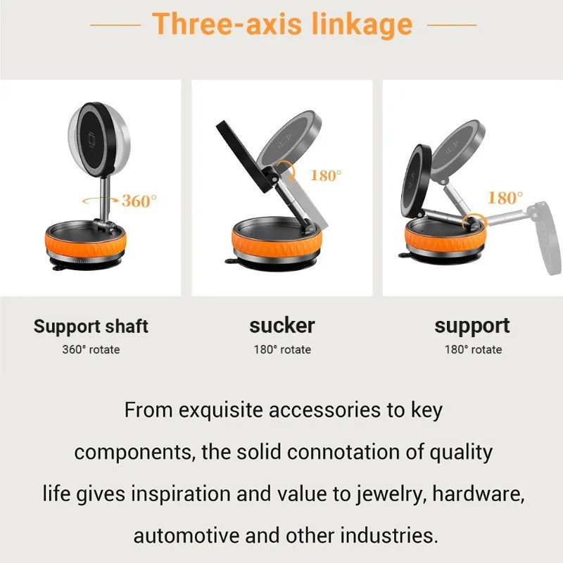 15W Foldable Magnetic Wireless Charger & Phone Stand