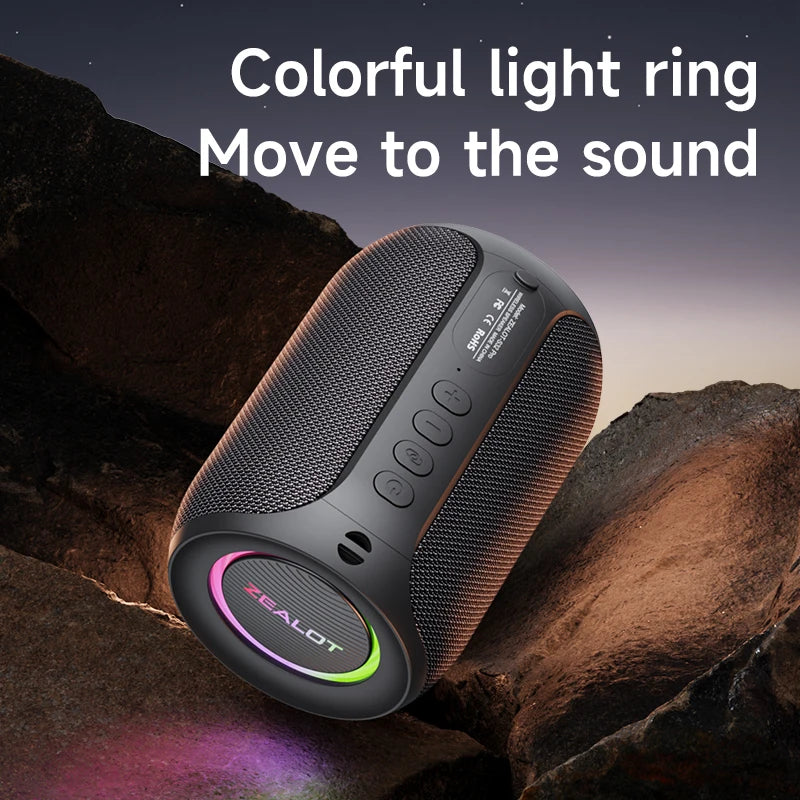 ZEALOT S32PRO Portable Bluetooth 5.2 Waterproof Wireless Speaker