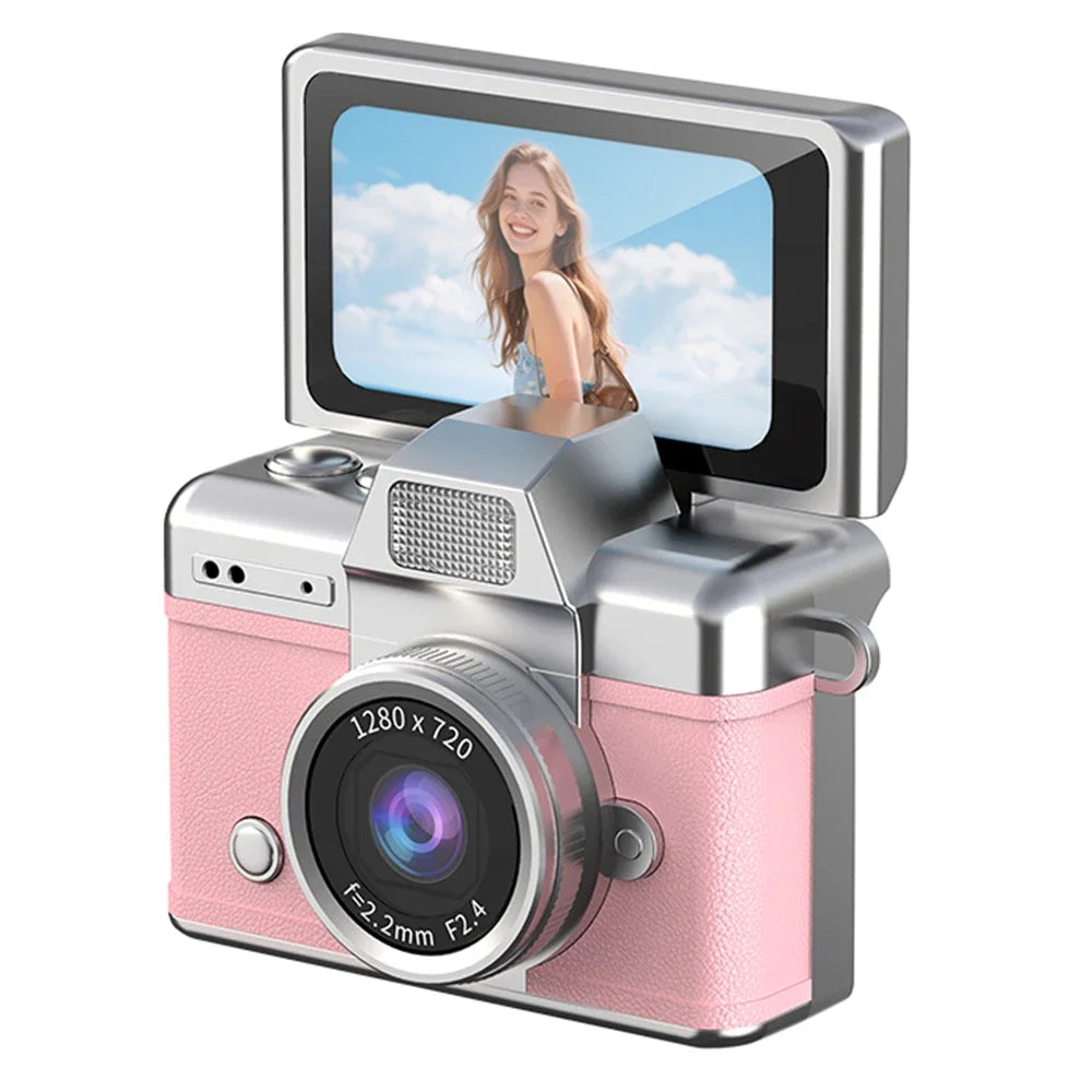 MicroSnap Mini Retro Digital Camera with 180° Flip Screen