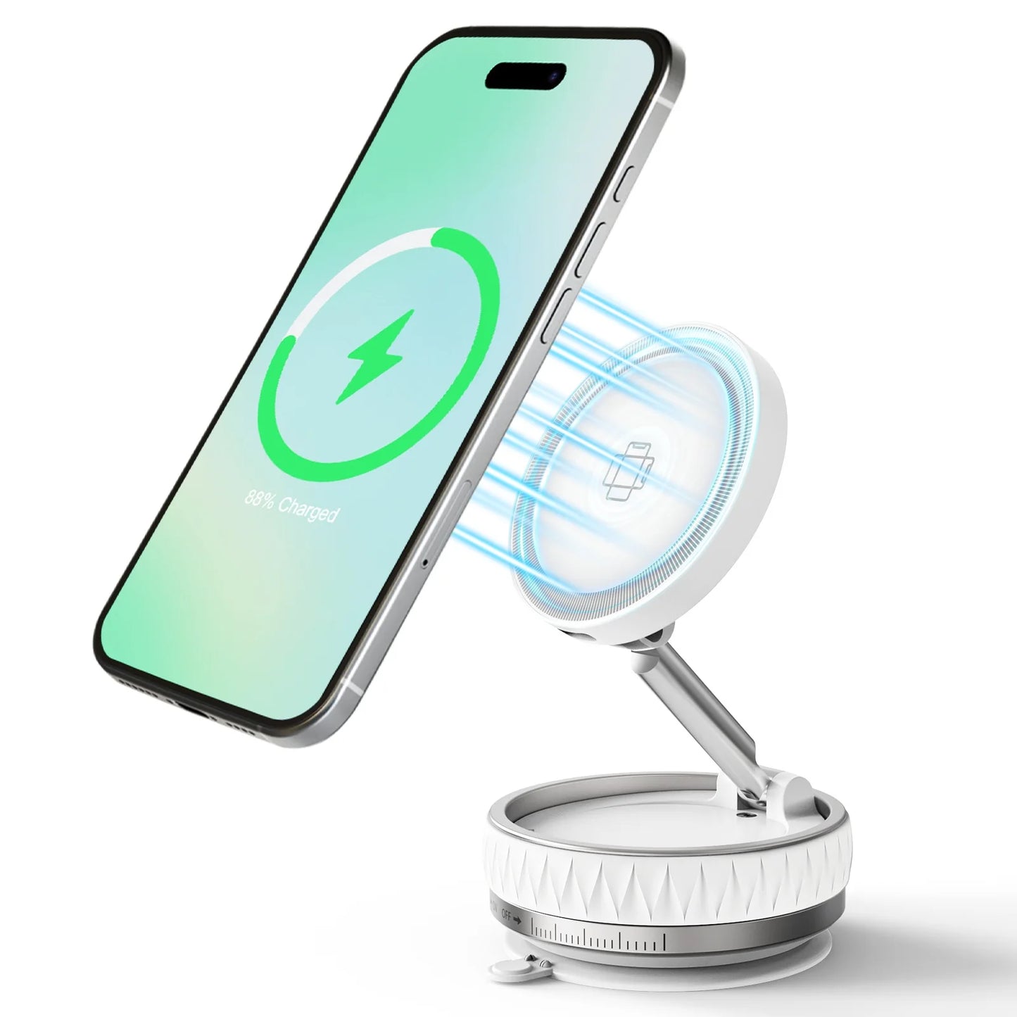 15W Magnetic Wireless Car Charger & Phone Holder