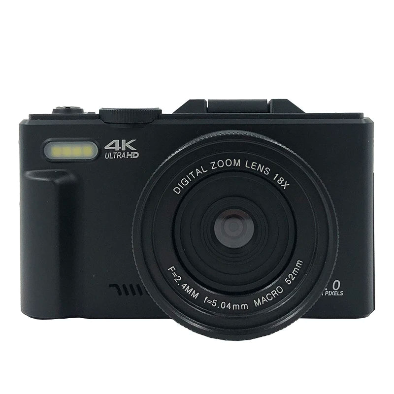 4K Digital Camera with 18X Digital Zoom & Flip Screen