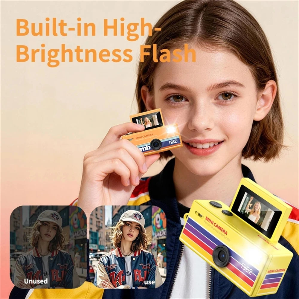 Mini Thumb Camera | Vintage 720P Retro Pocket Camera