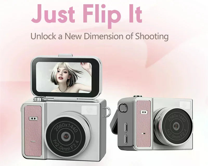 MicroSnap S162 2K Flip Screen Action Camera