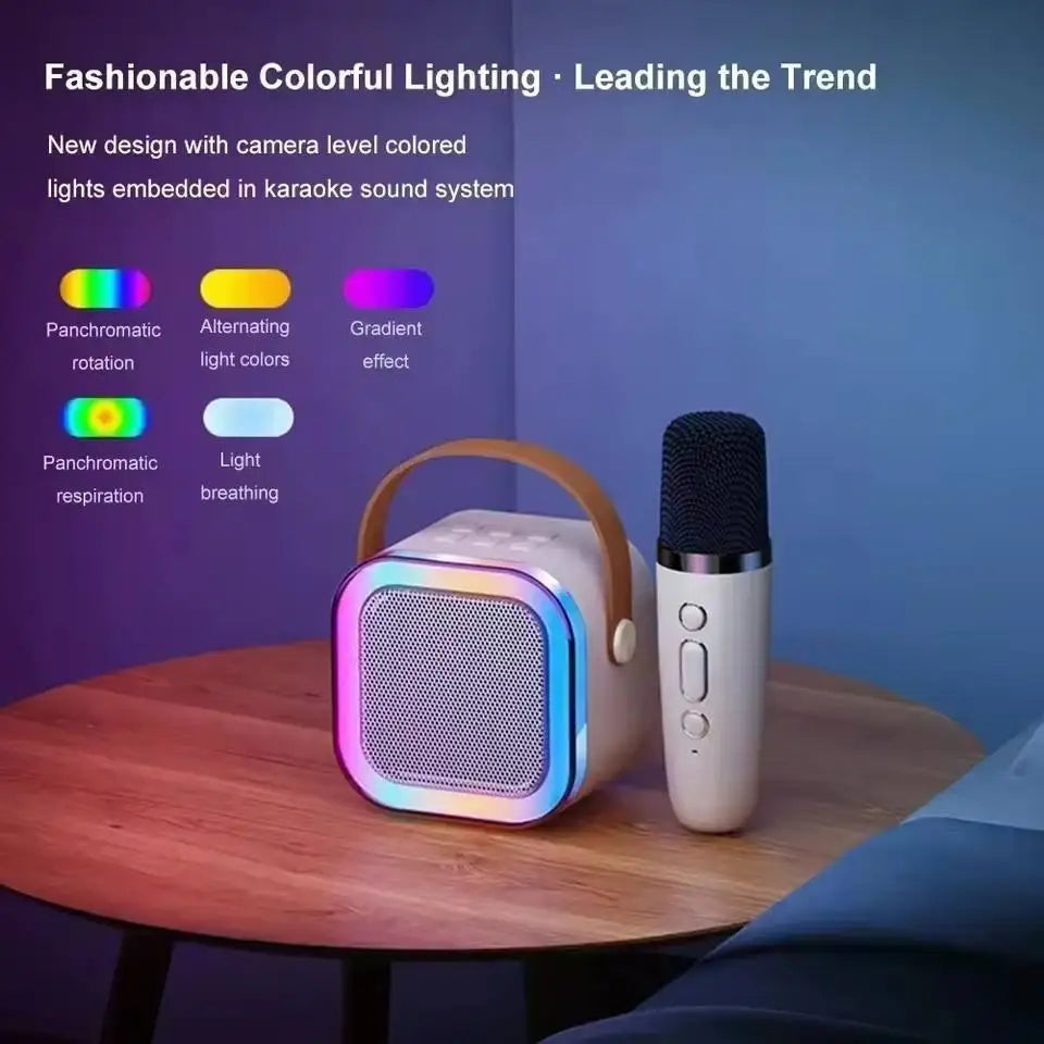 Wireless Mini KTV Karaoke Speaker with Dynamic Lights