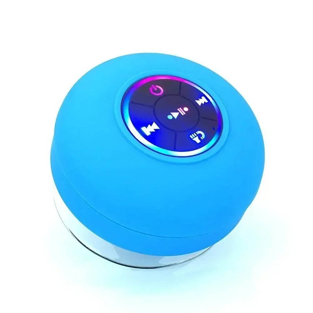 Waterproof LED Wireless Bluetooth Shower Speaker with Suction Cup