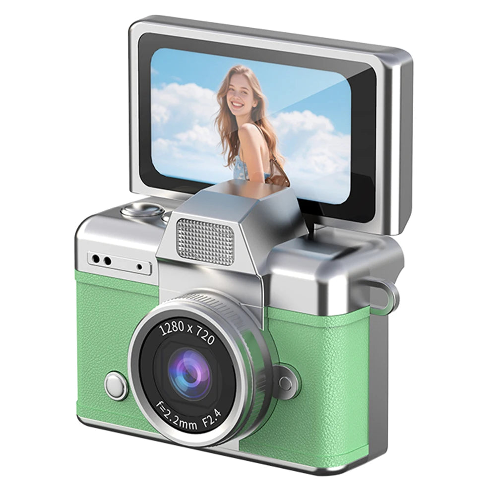 MicroSnap Mini Retro Digital Camera with 180° Flip Screen