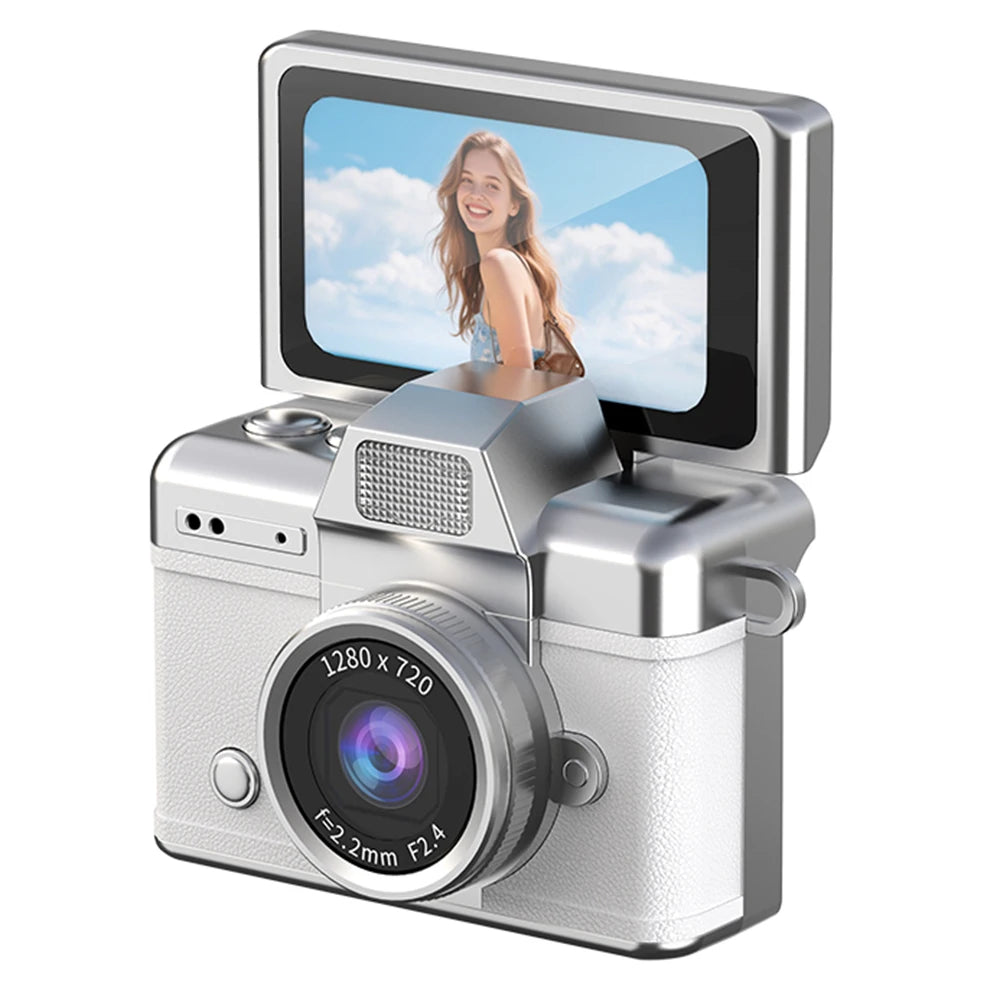 MicroSnap Mini Retro Digital Camera with 180° Flip Screen