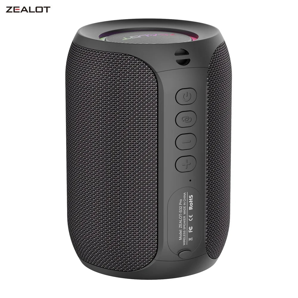 ZEALOT S32PRO Portable Bluetooth 5.2 Waterproof Wireless Speaker
