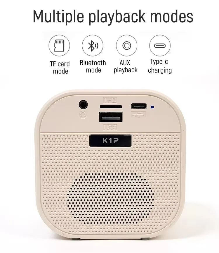Wireless Mini KTV Karaoke Speaker with Dynamic Lights