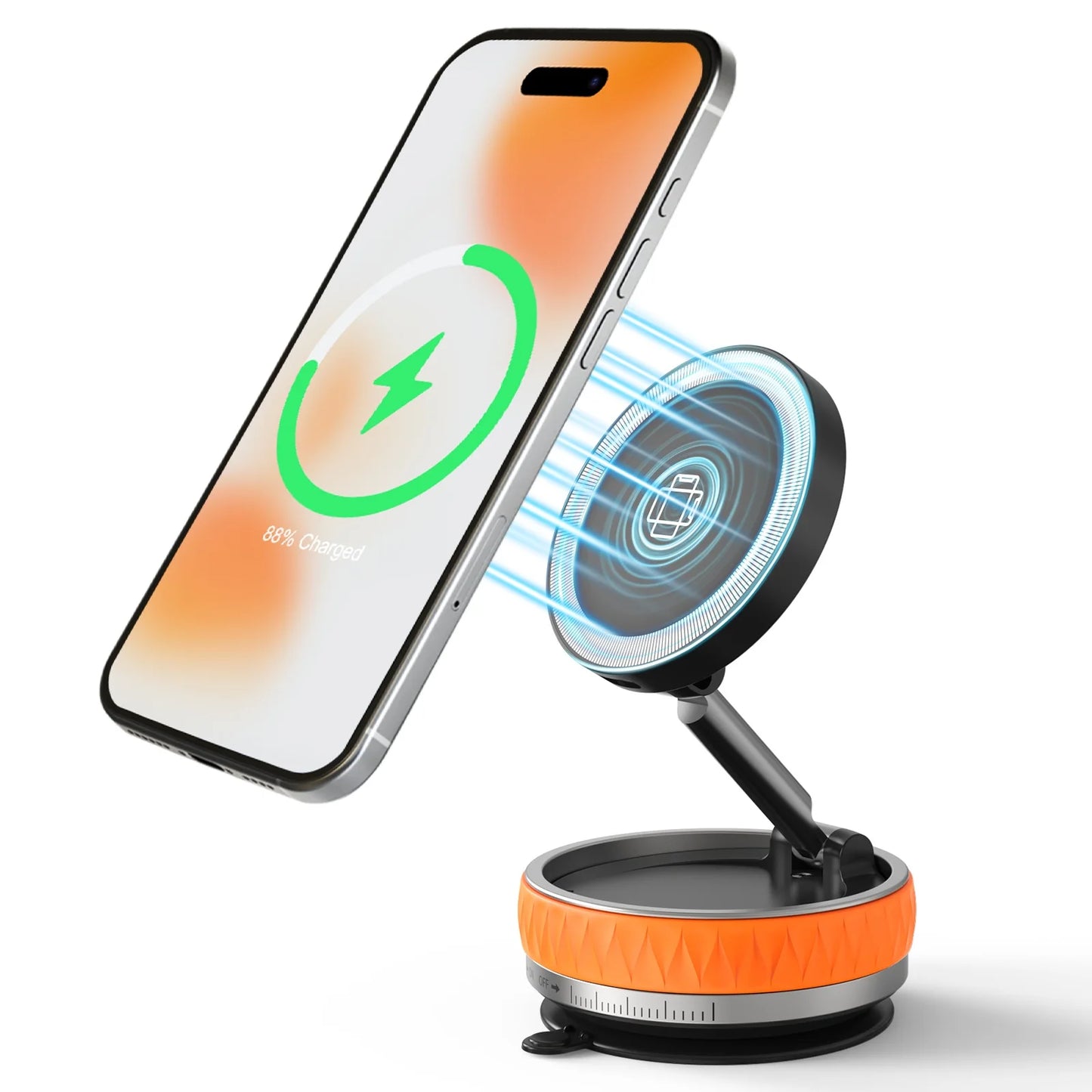 15W Magnetic Wireless Car Charger & Phone Holder