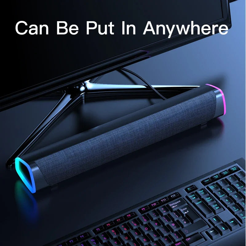 4D Stereo Soundbar & Bluetooth Computer Speaker for Desktop / Laptop
