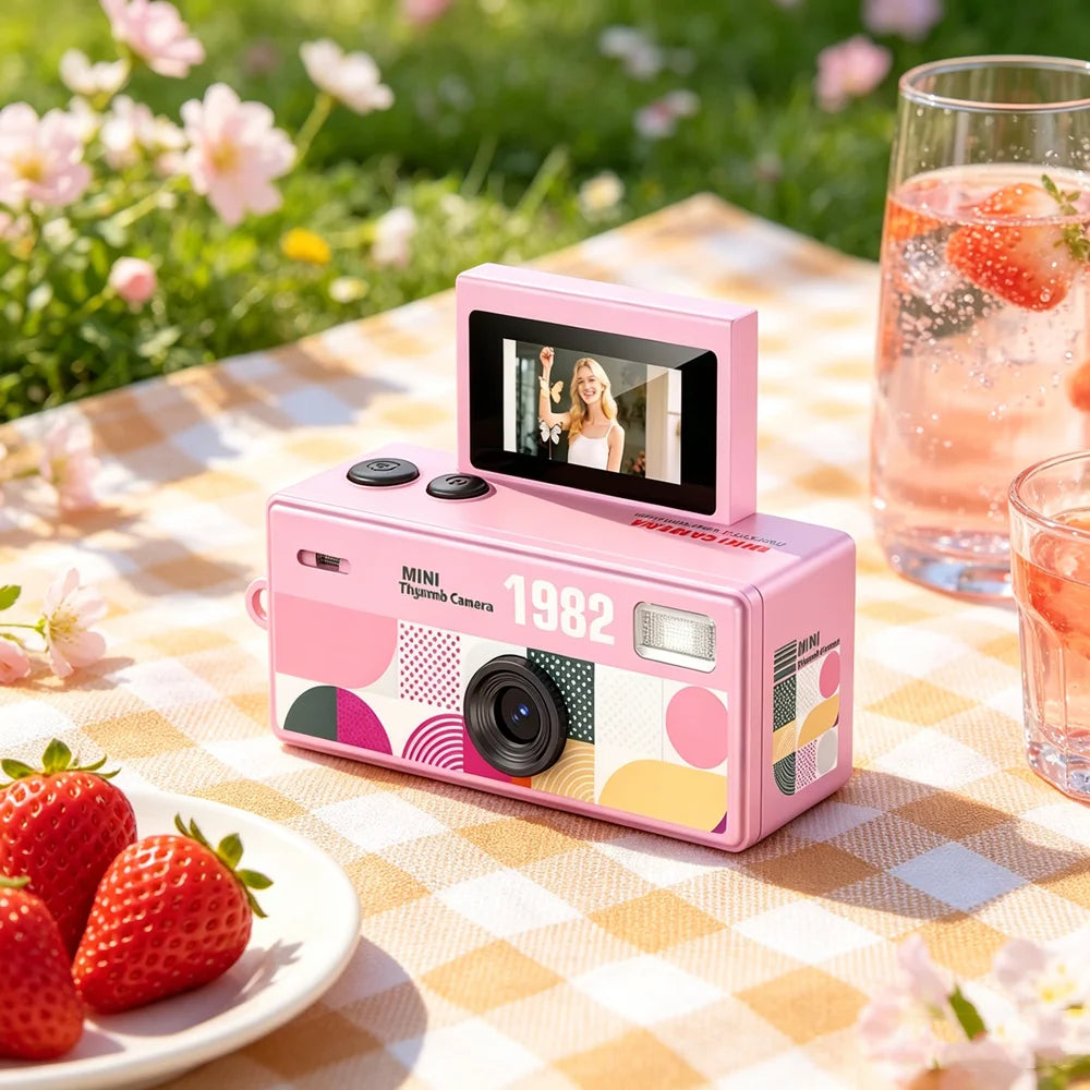 Mini Thumb Camera | Vintage 720P Retro Pocket Camera