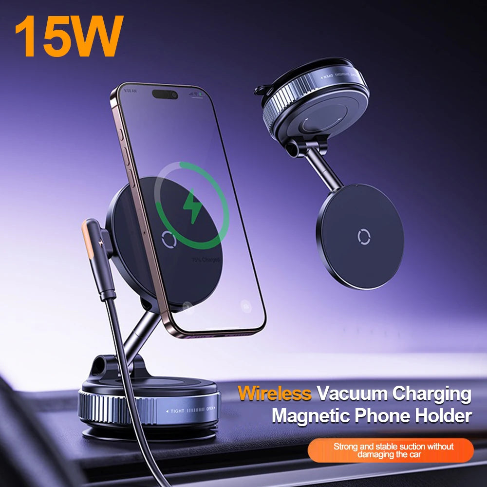 15W Foldable Magnetic Wireless Charger & Phone Stand