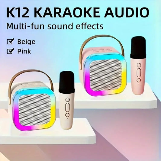 Wireless Mini KTV Karaoke Speaker with Dynamic Lights